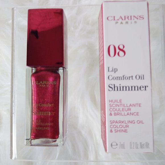 Clarins Other - NWT Clarins Shimmer Lip Comfort Oil Gloss #08